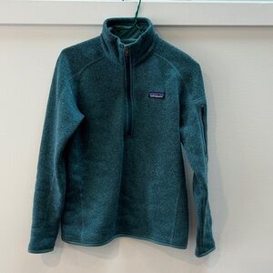 Patagonia Better Sweater Teal Half Zip